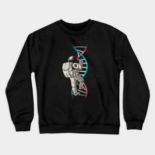 DNA Astronaut Science Stairs by Tobe Fonseca Crewneck Sweatshirt